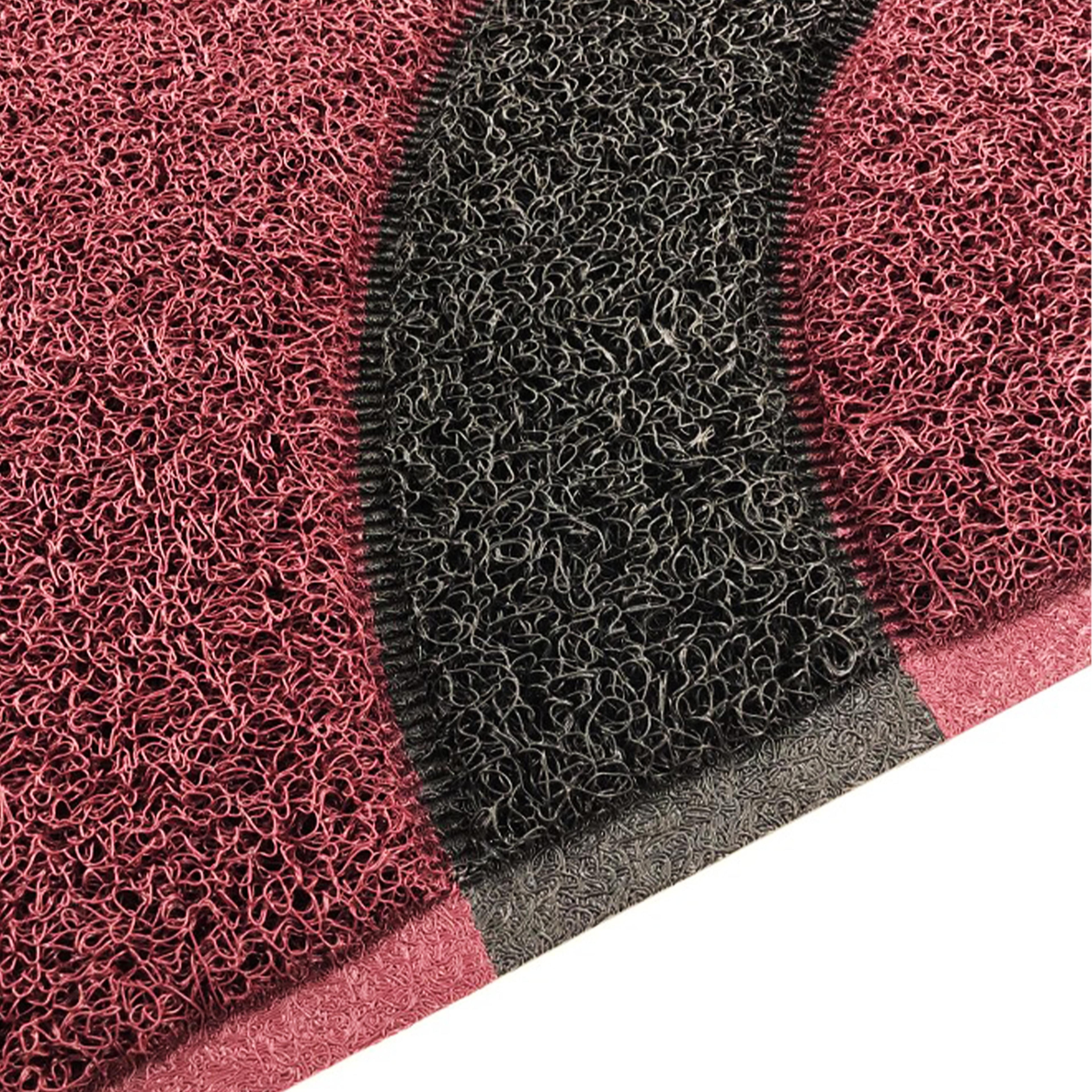 Geo Circle Spaghetti Doormat 90x60cm - Purple & Black