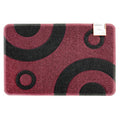 Geo Circle Spaghetti Doormat 90x60cm - Purple & Black Purple with Black Circles