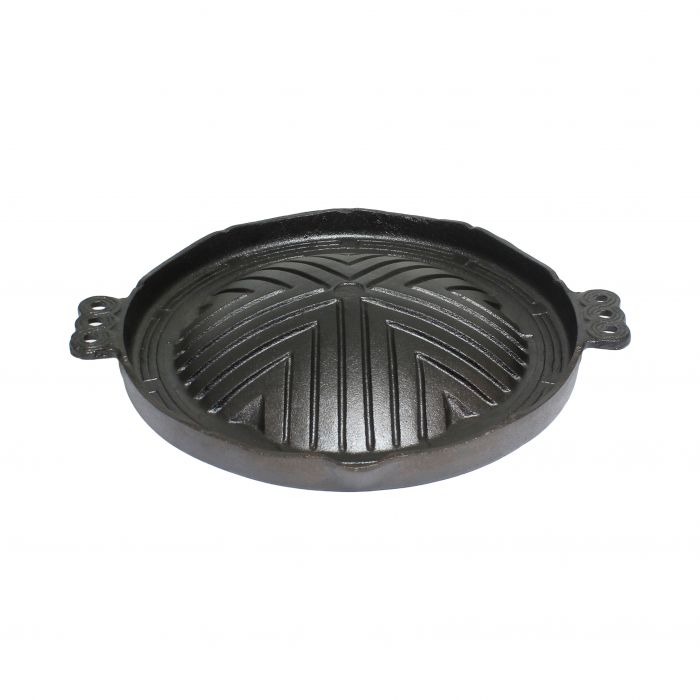 Heavy Duty Cast Iron Grill Plate with Handle 280mm