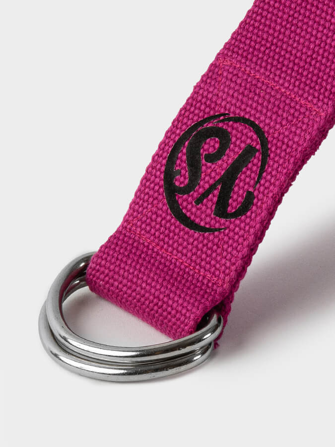 GOTS Organic Cotton D-Ring 2.5m Yoga Belt Strap