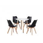 Halo Round Dining Table Set with 4 Chairs