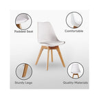 Halo Round Dining Table Set with 4 Chairs
