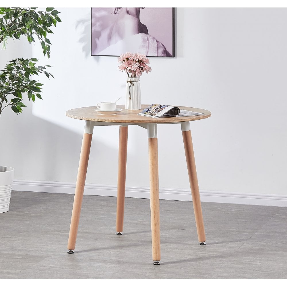 Halo Round Dining Table Set with 4 Chairs