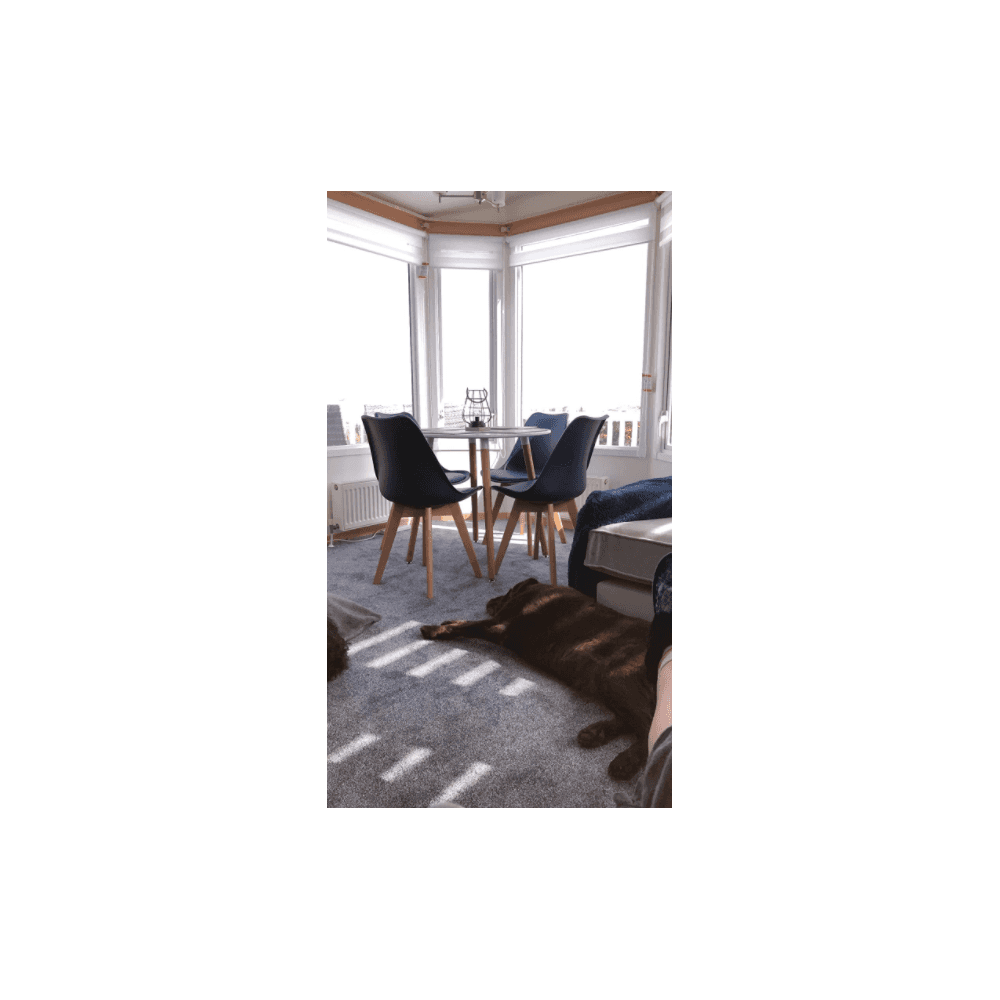 Halo Round Dining Table Set with 4 Chairs