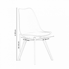 Halo Round Dining Table Set with 4 Chairs