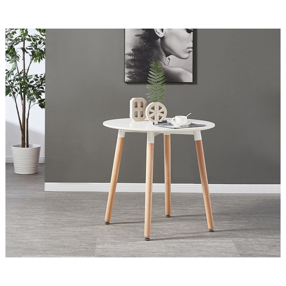 Halo Round Dining Table Set with 4 Chairs
