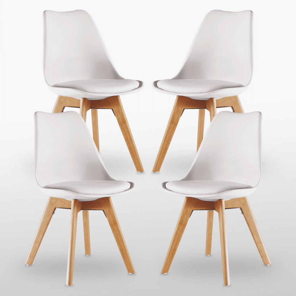 Halo Round Dining Table Set with 4 Chairs