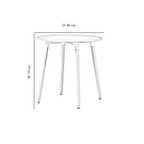 Halo Round Dining Table Set with 4 Chairs
