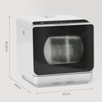 Worktop Dishwasher w/ 4 Place Settings 6 Programs, Silver Tone