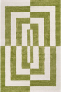 Joli Geometric Green & White Rug 240X340 cm