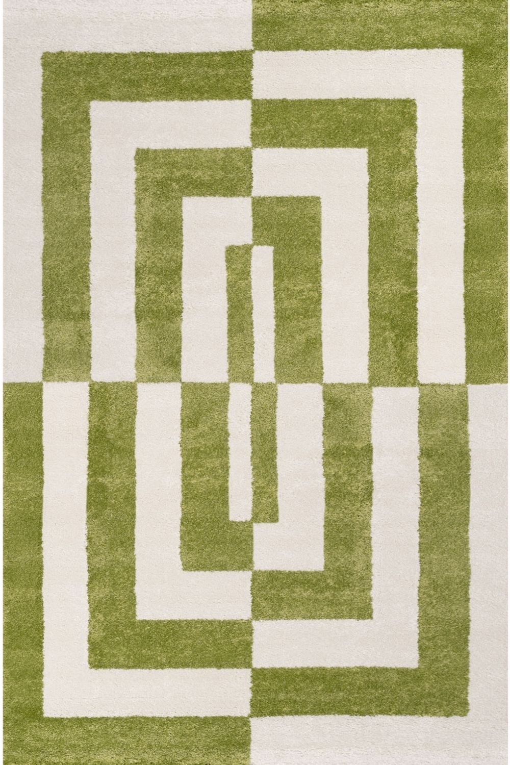 Joli Geometric Green & White Rug 240X340 cm