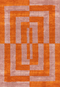 Joli Geometric Orange & Pink Rug
