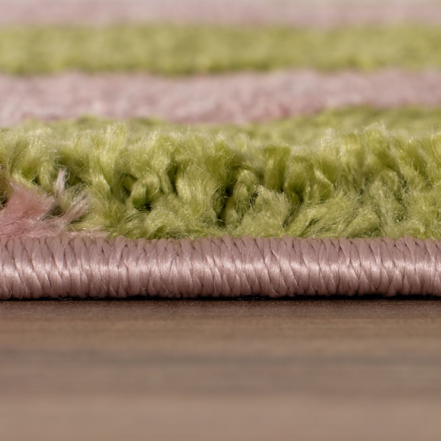Joli Geometric Green & Pink Rug