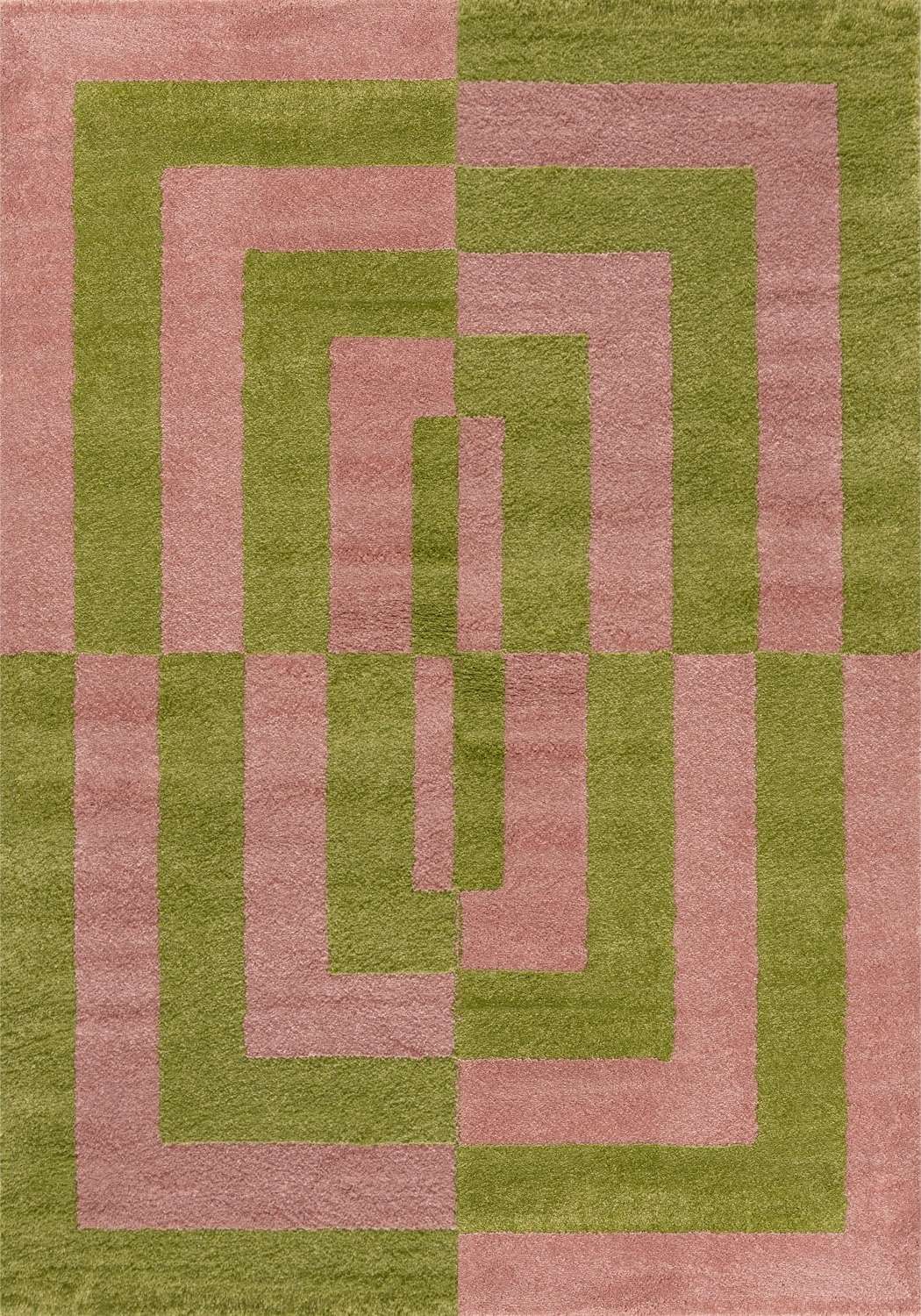 Joli Geometric Green & Pink Rug 240X340 cm
