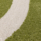 Joli Wave Green & White Rug