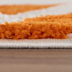Joli Wave Orange & White Rug