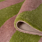 Joli Wave Green & Pink Rug
