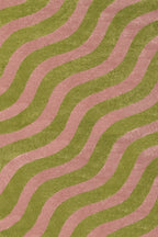 Joli Wave Green & Pink Rug 240X340 cm