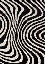 Joli Striped Black & White Rug 240X340 cm