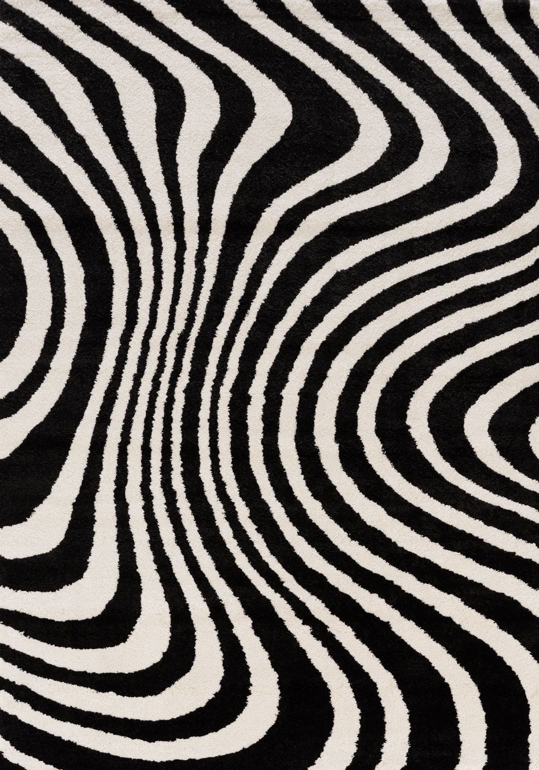 Joli Striped Black & White Rug 240X340 cm