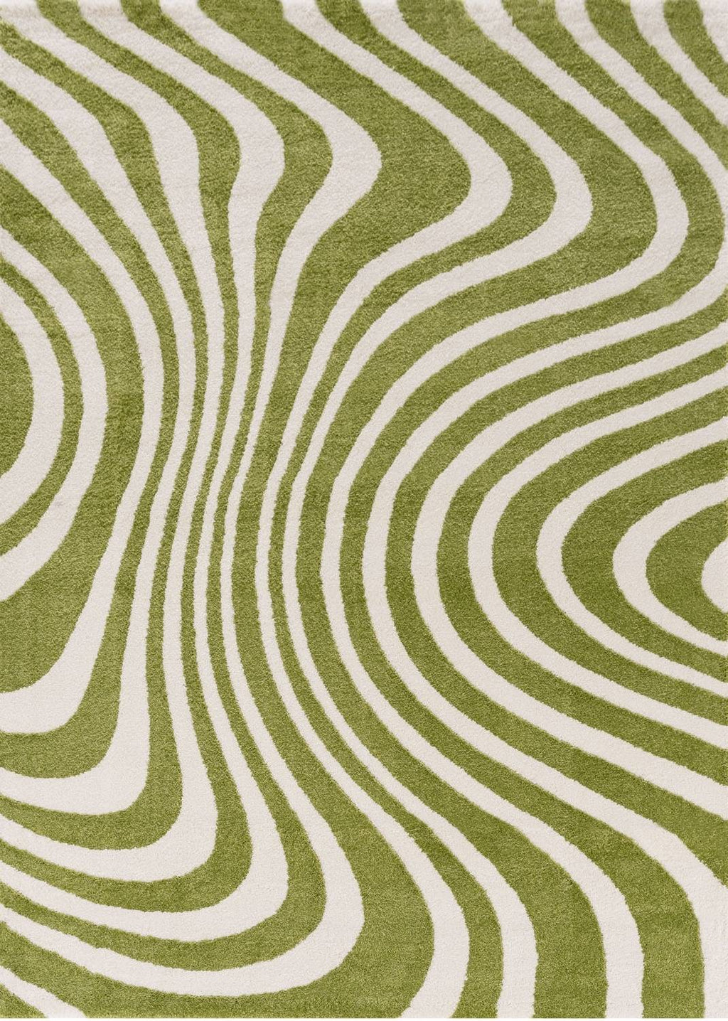 Joli Striped Green & White Rug 240X340 cm