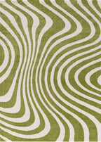 Joli Striped Green & White Rug 240X340 cm
