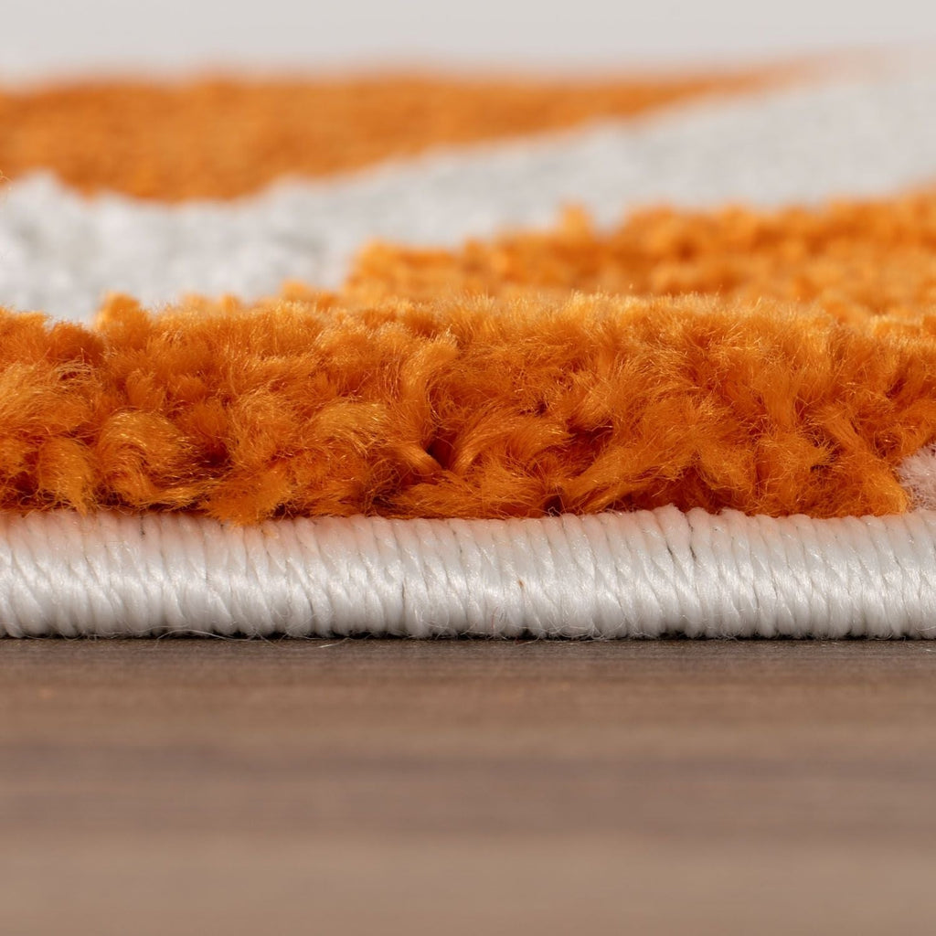 Joli Striped Orange & White Rug