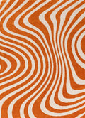 Joli Striped Orange & White Rug