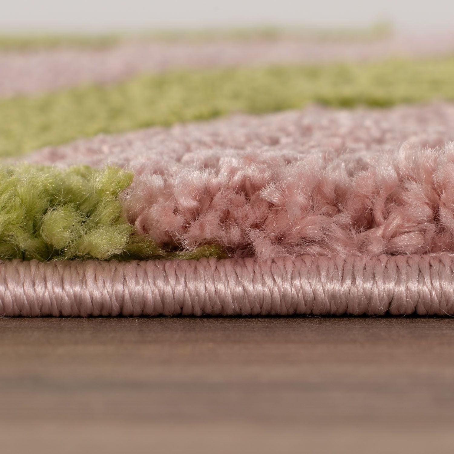 Joli Striped Green & Pink Rug