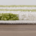 Joli Doodle Green & White Rug