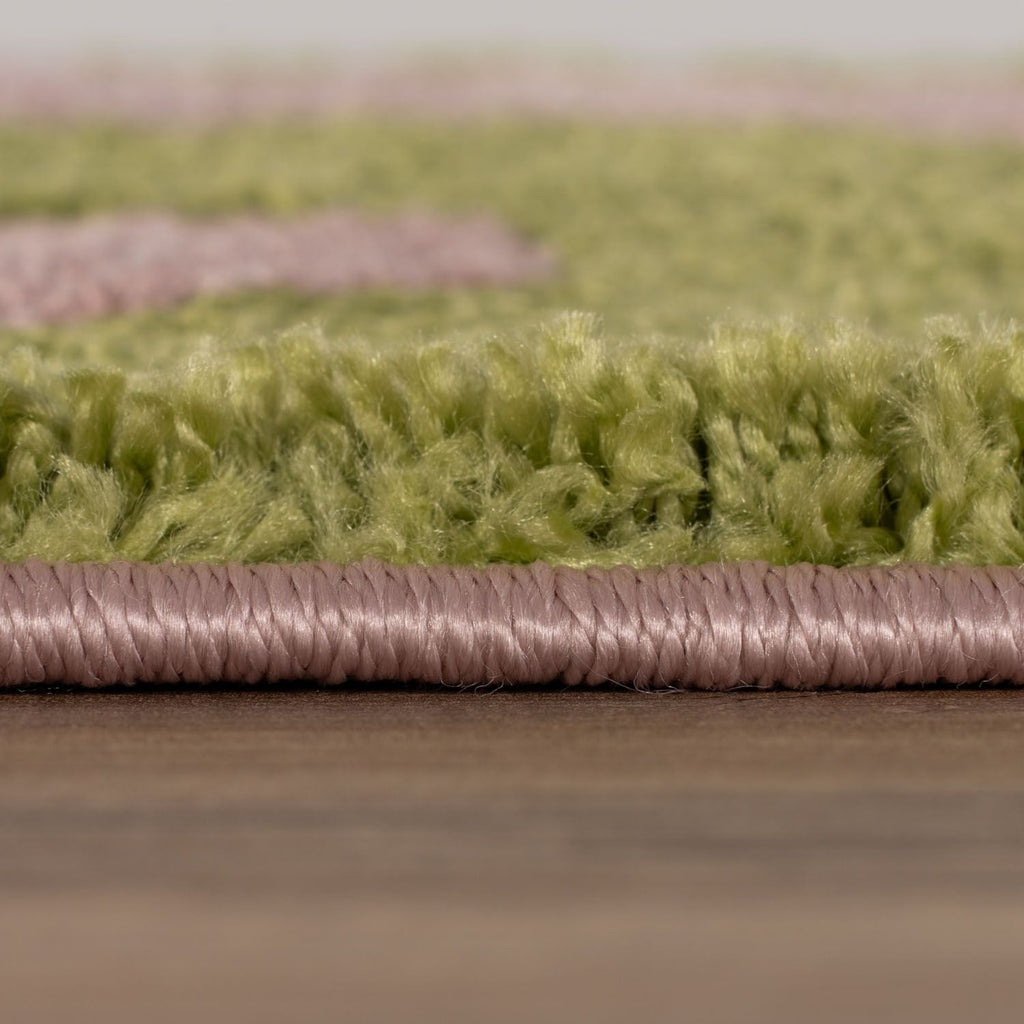 Joli Doodle Green & Pink Rug