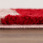 Joli Checkered Red & Pink Rug