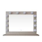 Gold Vanity Face LED Mirror 80 x 60cm