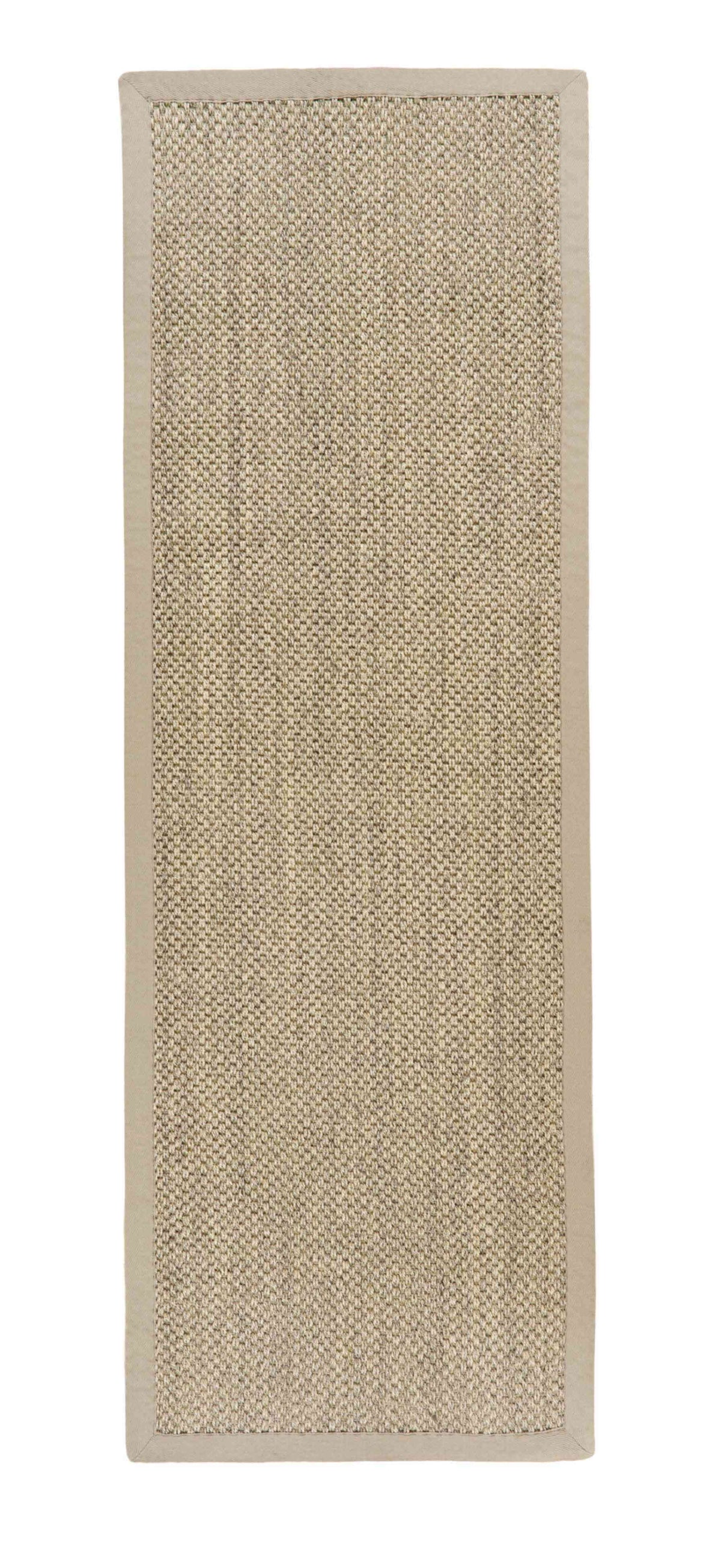 Bordered Light Beige Non-Slip Sisal Rug 67X200 cm