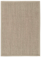 Bordered Light Beige Non-Slip Sisal Rug