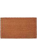 Coir Striped Pressed Mats 40x70 cm Brown