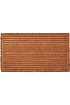 Coir Striped Pressed Mats 40x70 cm Brown