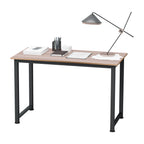 Computer Desk, Writing Table, 120 x 60 x 76cm Workstation for Home Office, Study with Metal Frame, Simple Assembly, Black Black