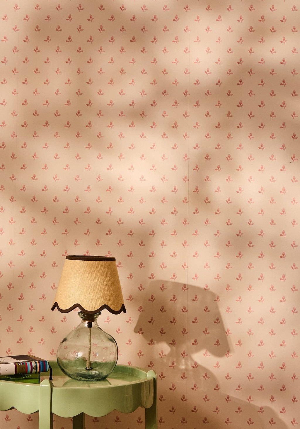 Chocolate Brown Jute Scallop Lampshade Small (20 cm)