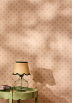 Green Petal Jute Scallop Lampshade Small