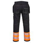 PORTWEST PW307 PW3 HI-VIS CLASS 1 HOLSTER POCKET TROUSERS Orange / Black - 32" Waist / 31" Regular Leg