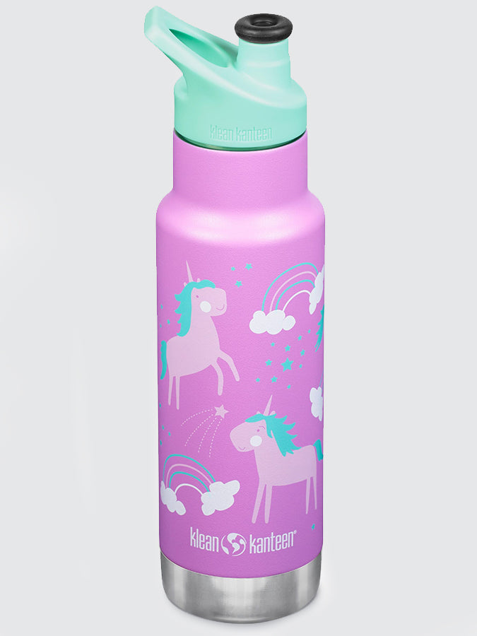 Klean Kanteen Kid Insulated Classic Sport Cap 12oz (355ml) Unicorns