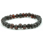 Adult Blackforest Dark Cherry Baltic Amber Stretch Bracelet 21cm (XXL Elastic)