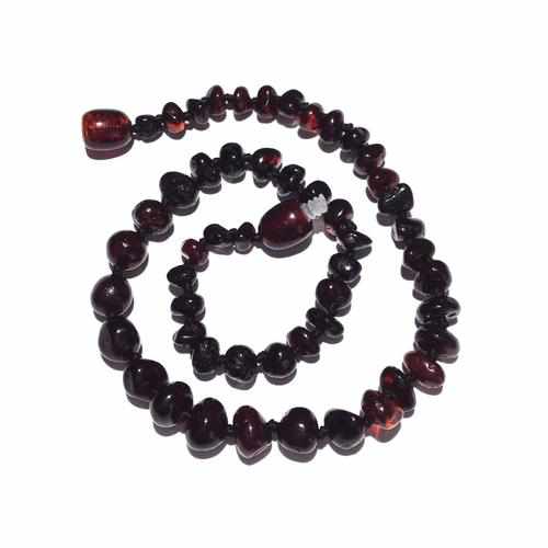 Adult Blackforest Polished Dark Cherry Baltic Amber Anklet
