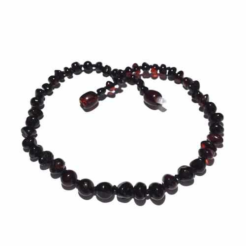 Adult Blackforest Polished Dark Cherry Baltic Amber Anklet