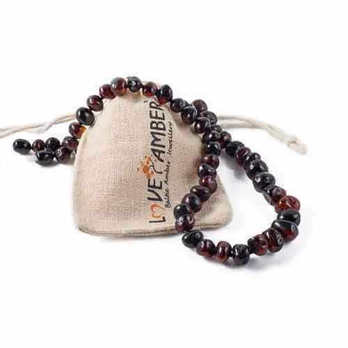 Adult Blackforest Polished Dark Cherry Baltic Amber Necklace
