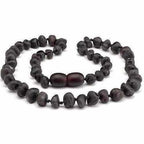 Adult Cherryaid Black Raw Dark Cherry Baltic Amber Anklet