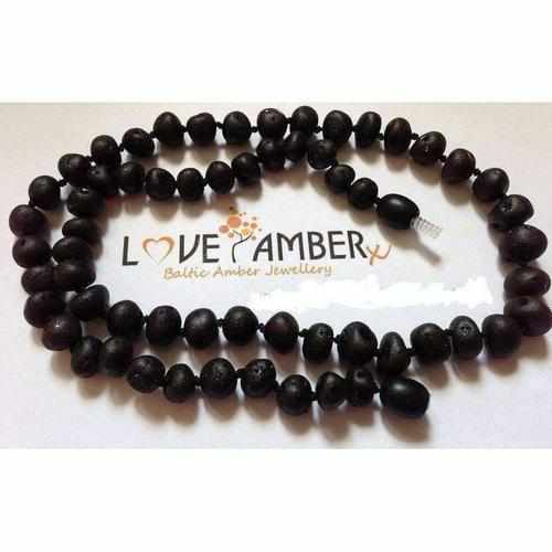 Adult Cherryaid Raw Dark Cherry Baltic Amber Necklace