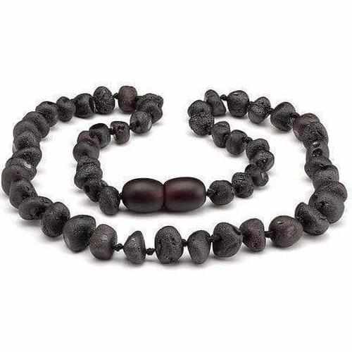 Adult Cherryaid Raw Dark Cherry Baltic Amber Necklace