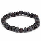 Adult Cherryaid Raw Dark Cherry Baltic Amber Stretch Bracelet 21cm (XXL Elastic)